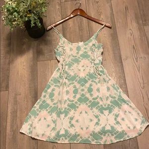 *3 FOR $35* NWOT- Green tie dye skater dress